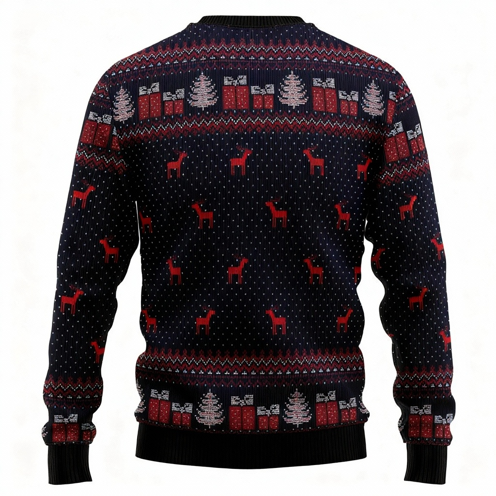 Eva Jonsson | Maximalt Nöje Minimal Ansträngning: Santa Print Högtidströja-Eva Jonsson