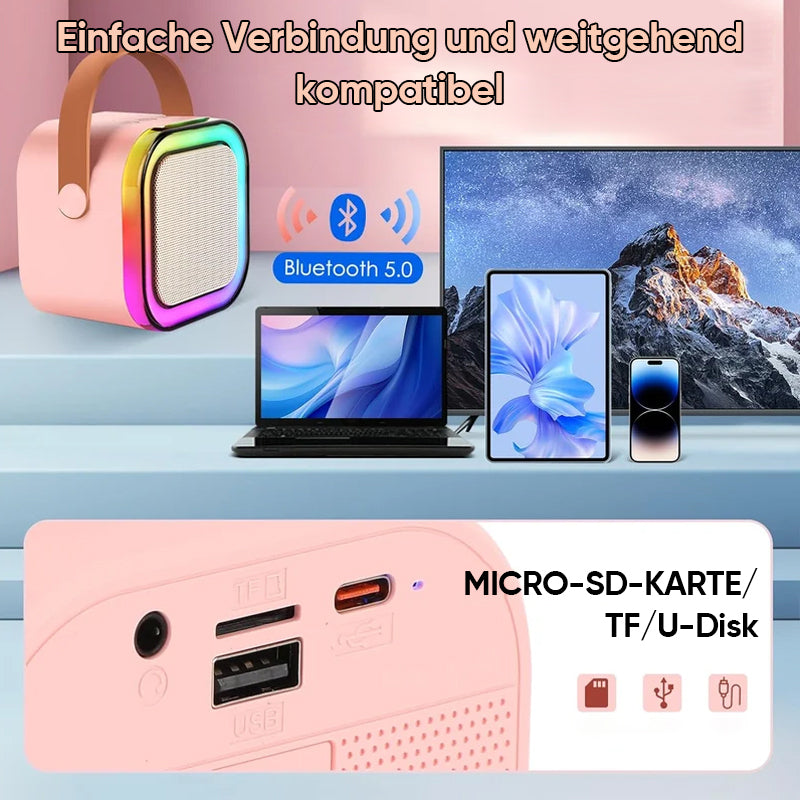 Eva Jonsson | Mini Karaoke Maskin för Barn med Trådlösa Mikrofoner-Eva Jonsson