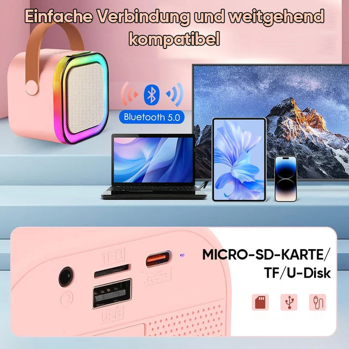 Eva Jonsson | Mini Karaoke Maskin för Barn med Trådlösa Mikrofoner-Eva Jonsson