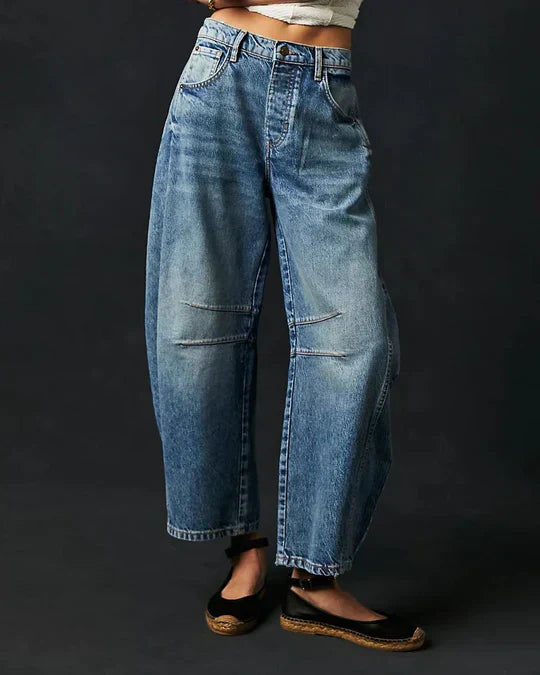 Mirla | Mittelhöga rörjeans för kvinnor-Eva Jonsson