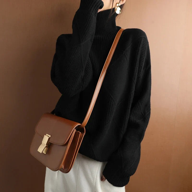 Mirla | Mjuk Cashmere Rullkragepullover-Eva Jonsson
