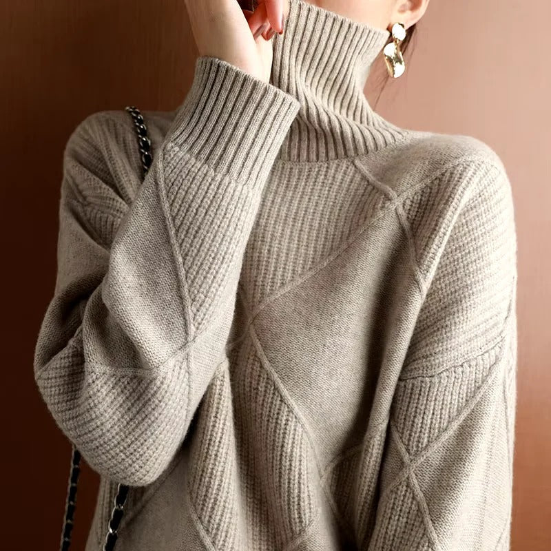 Mirla | Mjuk Cashmere Rullkragepullover-Eva Jonsson