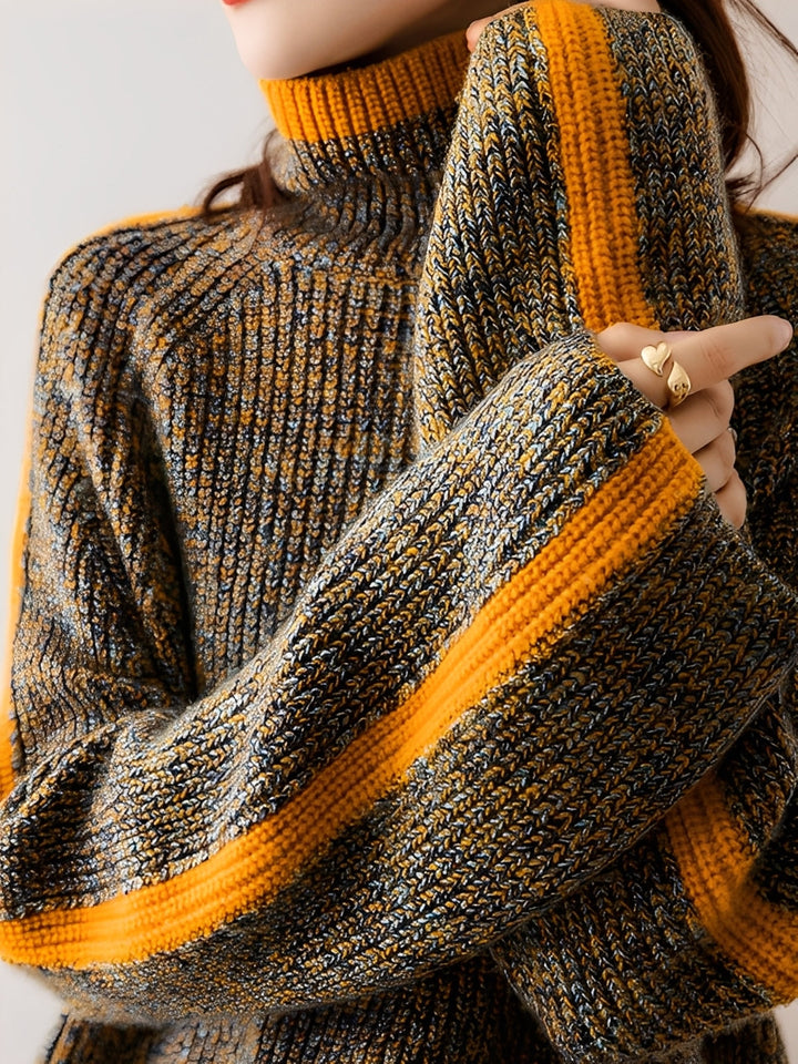 Mirla | Modern, Bekväm Damstickad Tröja-Eva Jonsson