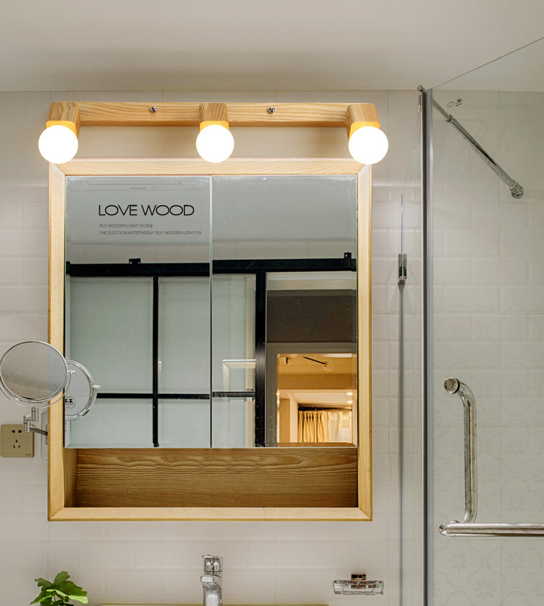 Eva Jonsson | Modern Trä Kosmetisk Spegel Ljus Justerbar Väggarm Badrum Kosmetiska Vägglampor-Eva Jonsson