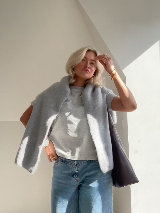Mirla | Mysig Mjuk Mohairstickad Tröja-Eva Jonsson