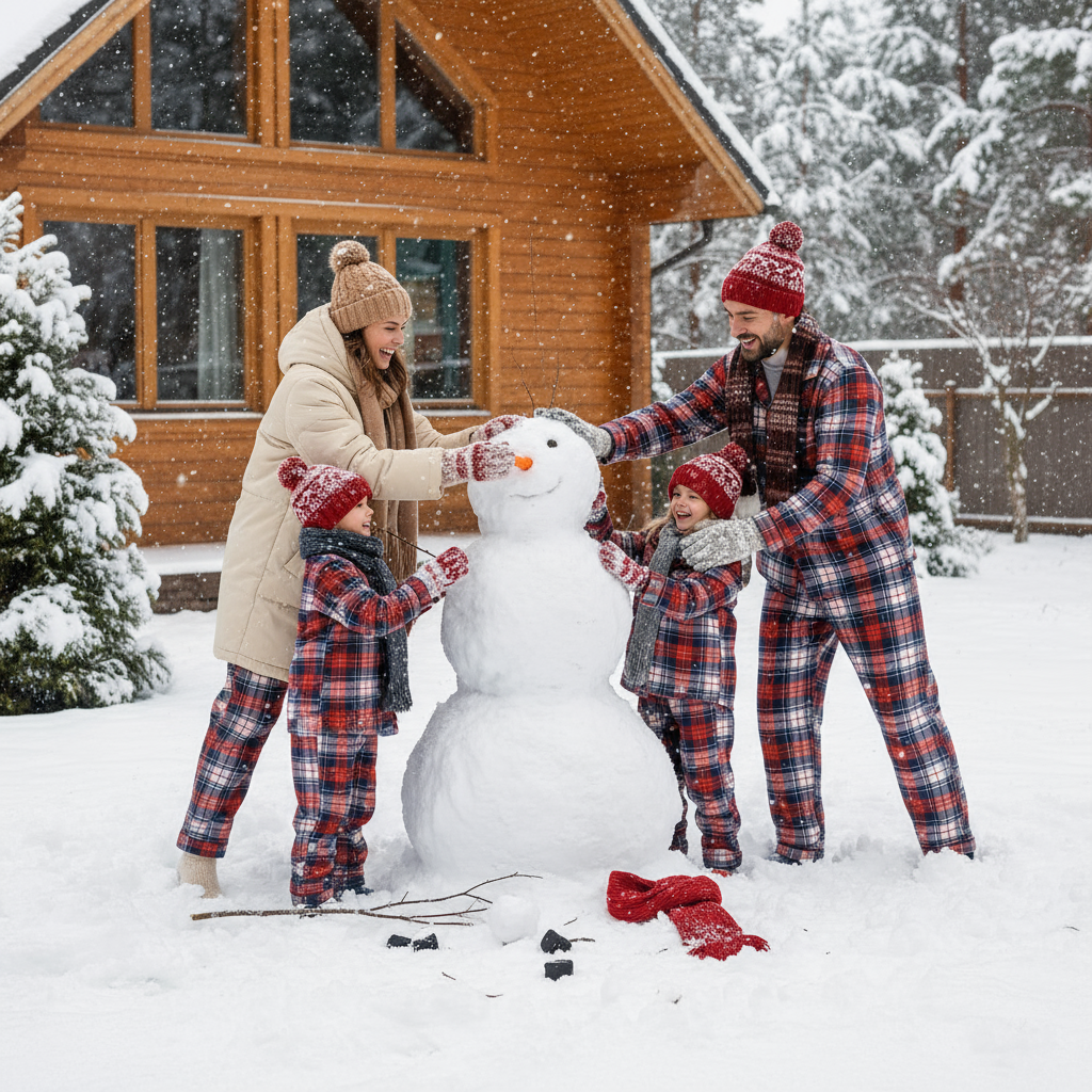 Eva Jonsson | Mysiga Rutig Knäpp-Fram Pyjamaset För Julen-Eva Jonsson