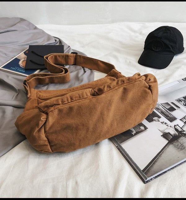 Mirla | Nova Överdimensionerad Canvas Messenger Bag-Eva Jonsson