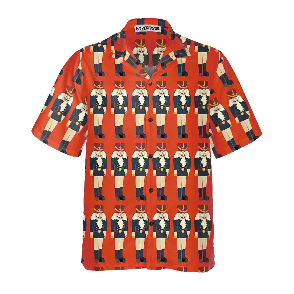 Eva Jonsson | Nutcracker Sömlös Julmönster Hawaiian Skjorta Rolig Julskjorta Present För Julen-Eva Jonsson