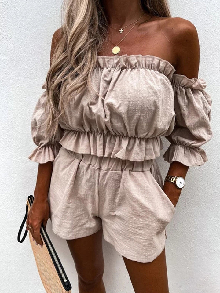 Mirla | Off-Shoulder Tvådelad Outfit-Eva Jonsson