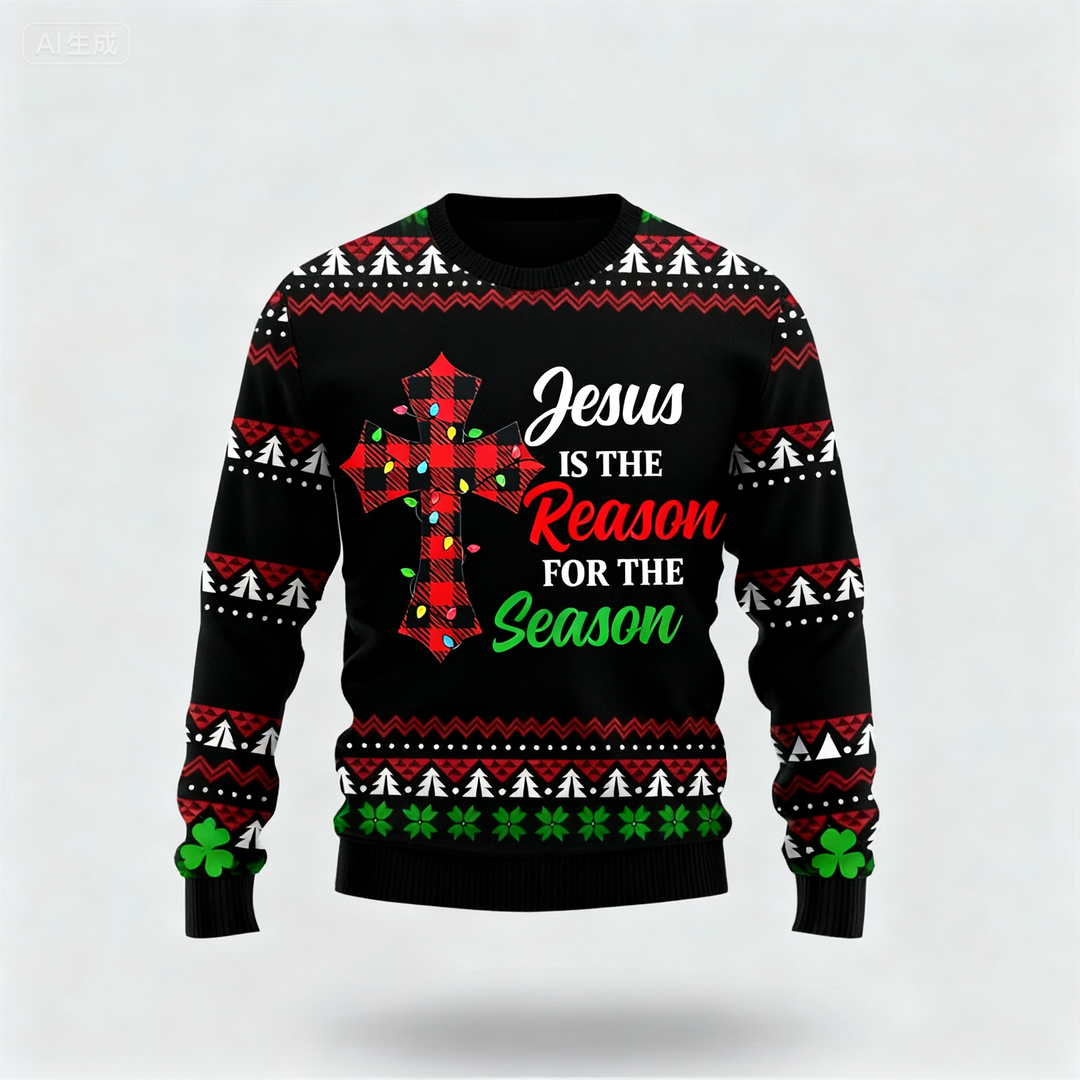 Eva Jonsson | Original Bekväm & Festlig: Den Färgglada Mönstrade Jultröjan-Eva Jonsson