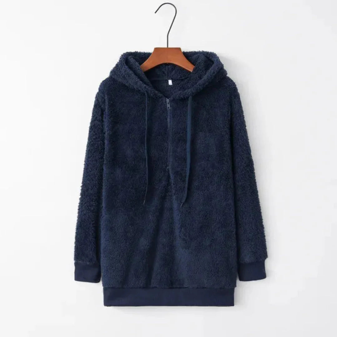 Mirla | Överdimensionerad Sherpa-Fleece-Hoodie-Eva Jonsson