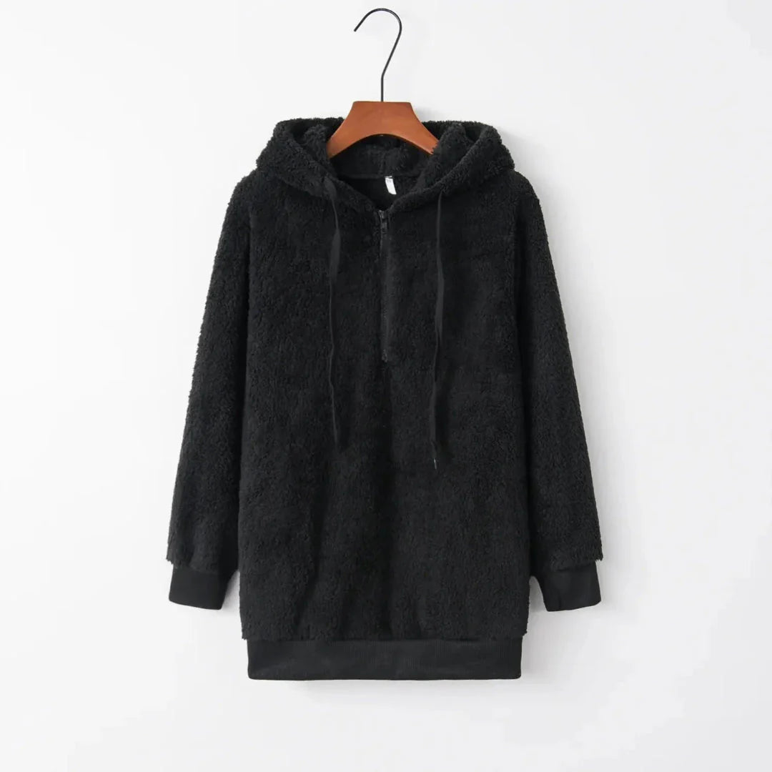 Mirla | Överdimensionerad Sherpa-Fleece-Hoodie-Eva Jonsson