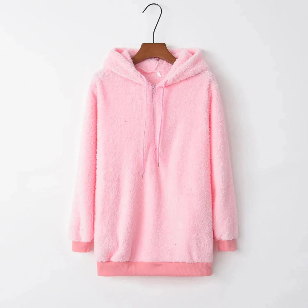 Mirla | Överdimensionerad Sherpa-Fleece-Hoodie-Eva Jonsson