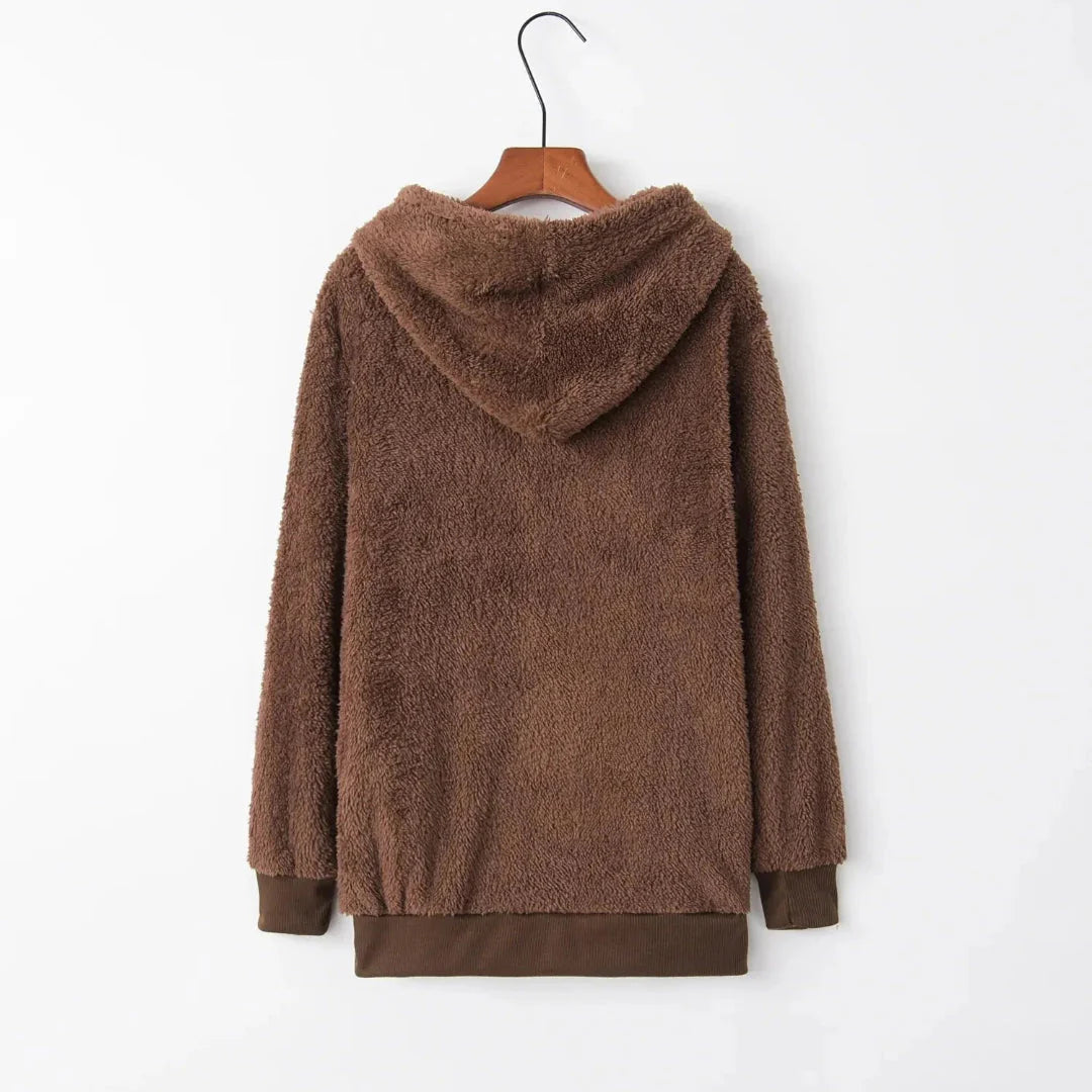 Mirla | Överdimensionerad Sherpa-Fleece-Hoodie-Eva Jonsson