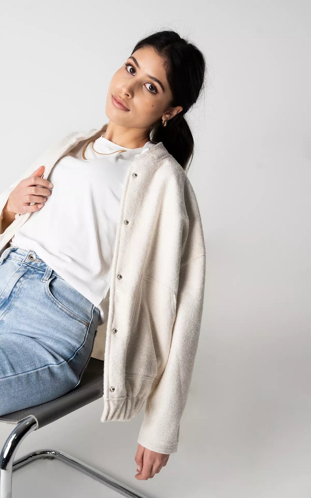 Mirla | Oversized Bomberjacka för Damer-Eva Jonsson