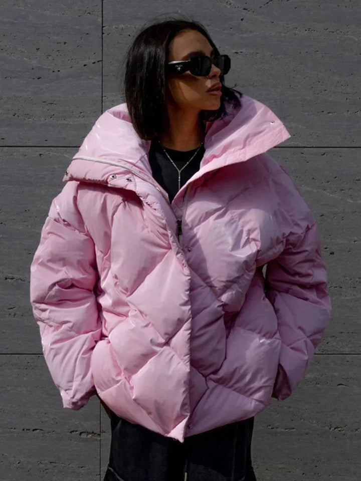 Mirla | Oversized Puffer med Dragkedja-Eva Jonsson