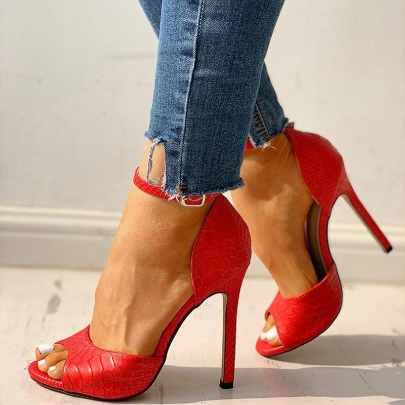 Mirla | Peeptoe klacksandaler Stiletto-Eva Jonsson