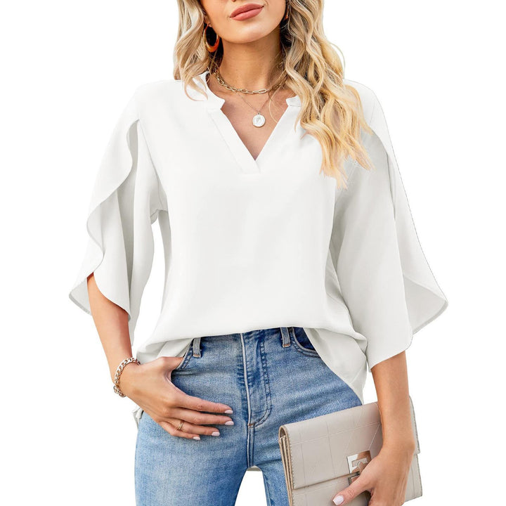Mirla | Petal Sleeve Chiffon Shirt-Eva Jonsson