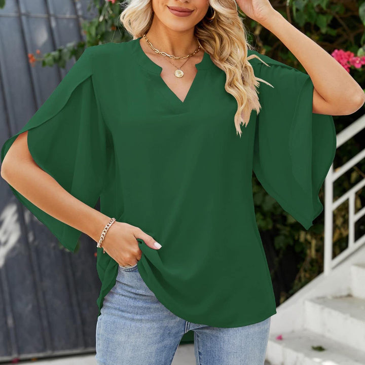 Mirla | Petal Sleeve Chiffon Shirt-Eva Jonsson