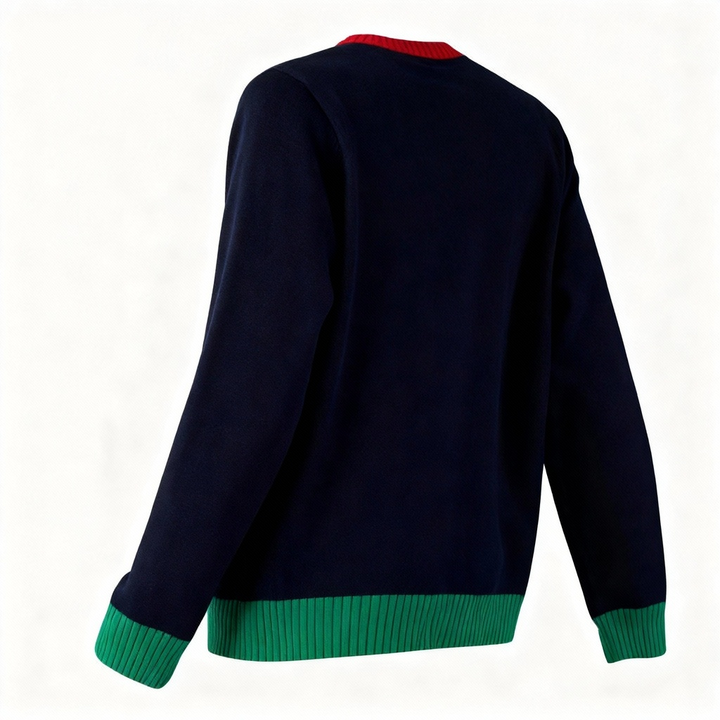 Eva Jonsson | Playful Cartoon-Print Holiday Sweater - Consciously Festive Feature-Eva Jonsson