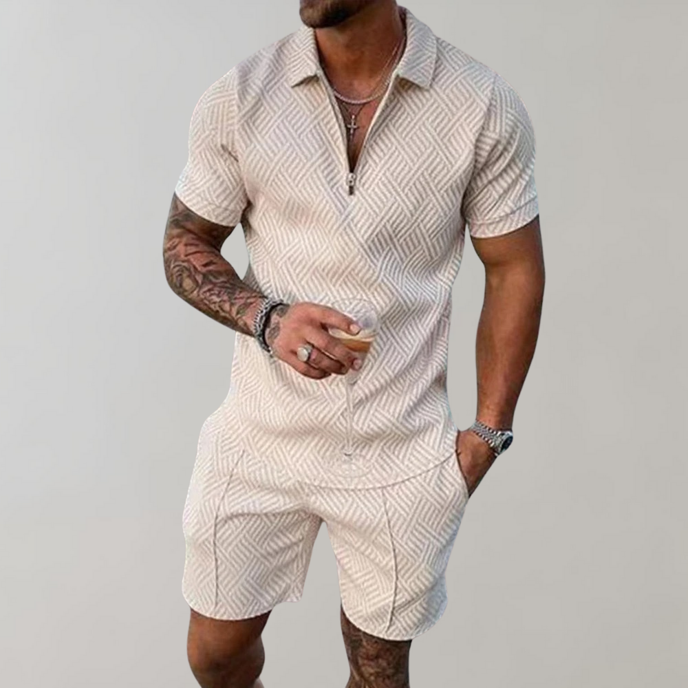 Mirla | Polo och shorts sommarset herr-Eva Jonsson