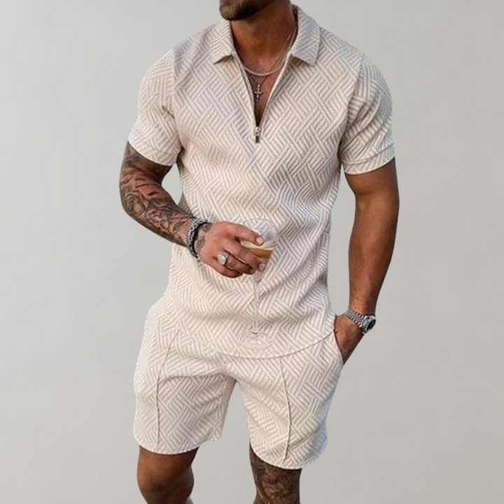 Mirla | Polo och shorts sommarset herr-Eva Jonsson