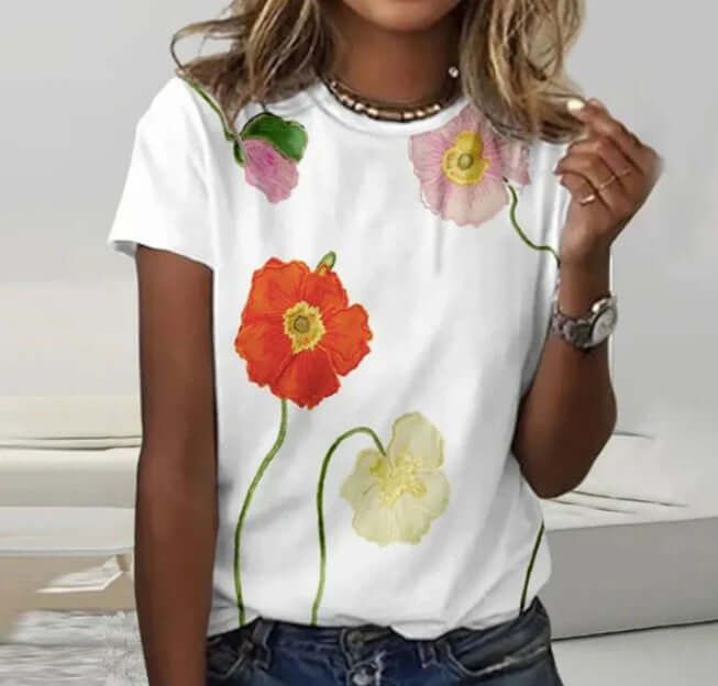 Mirla | Poppy Flower Shirt-Eva Jonsson