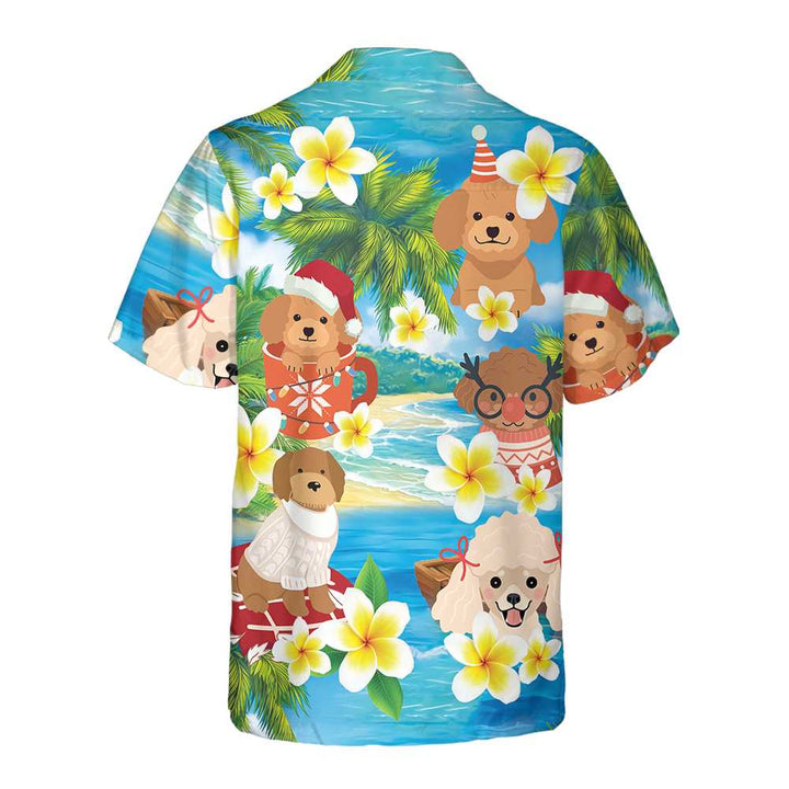 Mirla | Pudel Jag Önskar Dig En God Jul Hawaihem T-Shirt Jul Pudel T-Shirt Bästa Julklapp Idé-Eva Jonsson