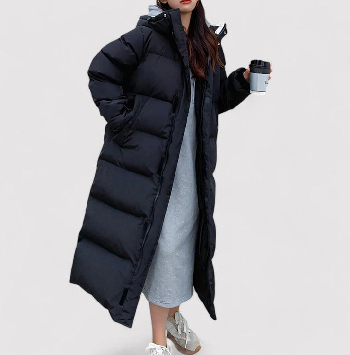Mirla | Puffparkas med huva Dam vinterjacka-Eva Jonsson