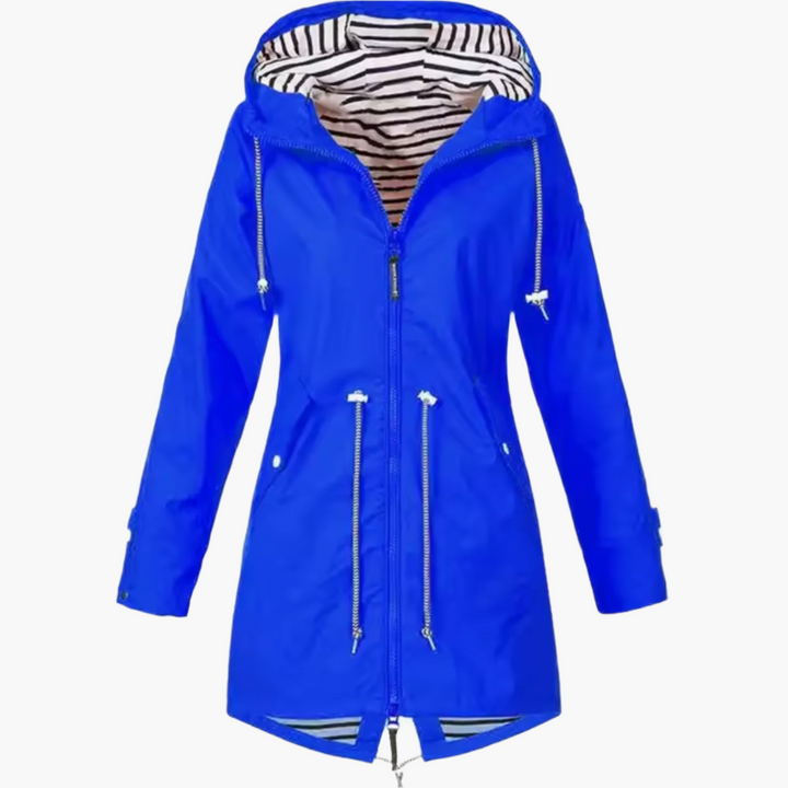 Mirla | Regnjacka Outdoor Windbreaker med Huva - Vattentät Övergångsjacka för Fritid & Resor-Eva Jonsson