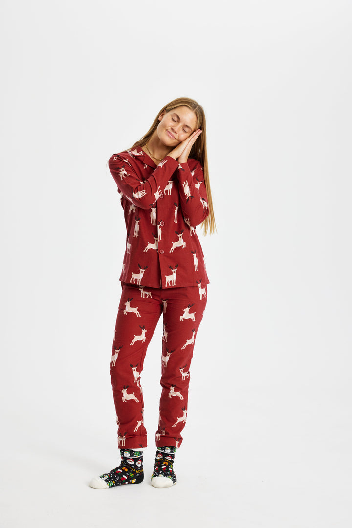 Eva Jonsson | Ren Jul-Pyjama Flanell Dam-Eva Jonsson