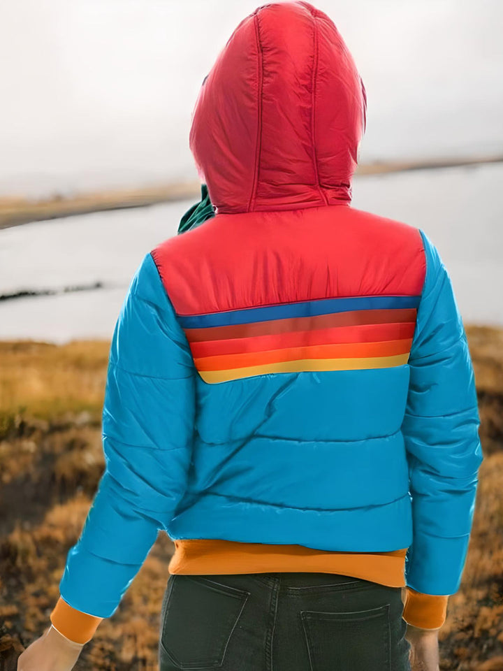 Mirla | Retro Fleecejacka med Huva - Mode Vinterjacka för Fritiden I Vintage-Stil-Eva Jonsson