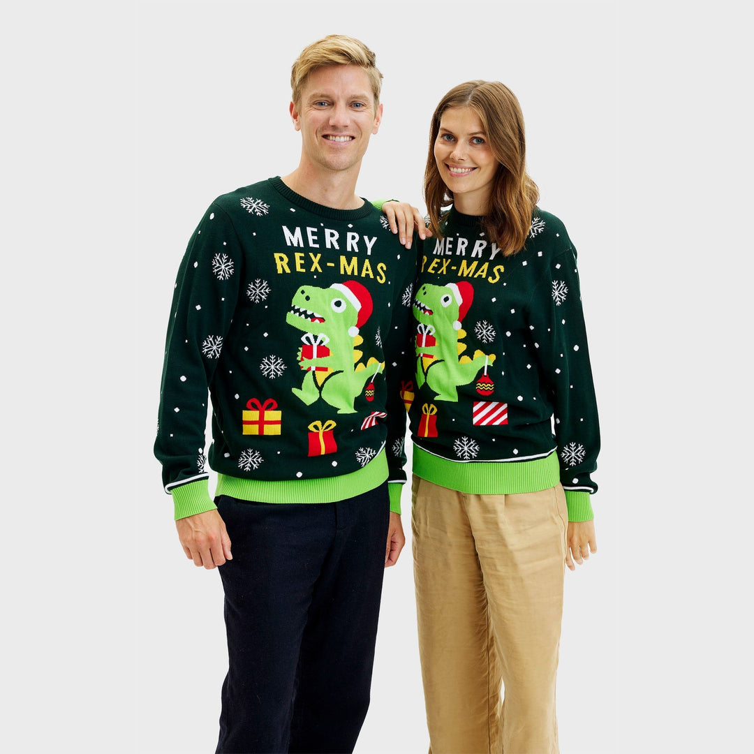 Eva Jonsson | Rolig Dino Jultröja - Dam-Eva Jonsson