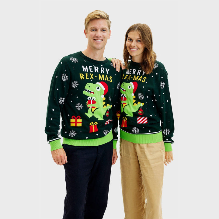 Eva Jonsson | Rolig Dino Jultröja - Dam-Eva Jonsson