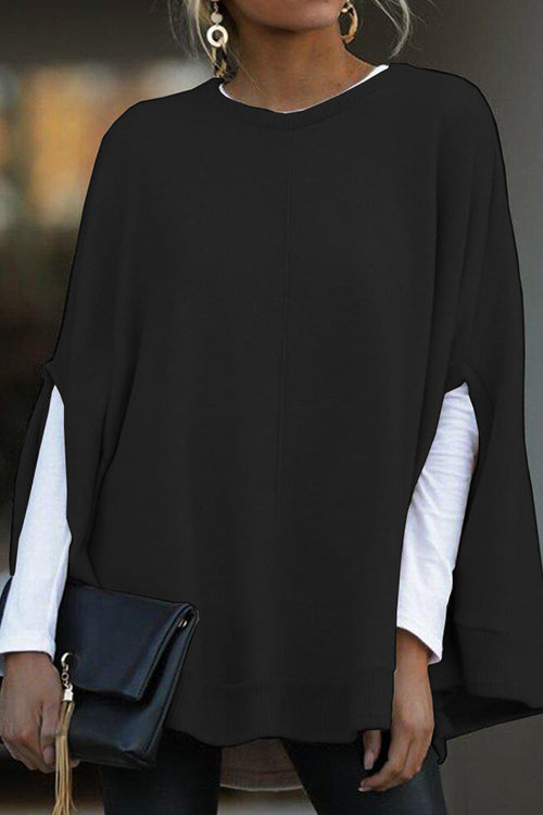 Mirla | Rosiedress Rundhals Batwing Ärm Rundhals Top-Eva Jonsson