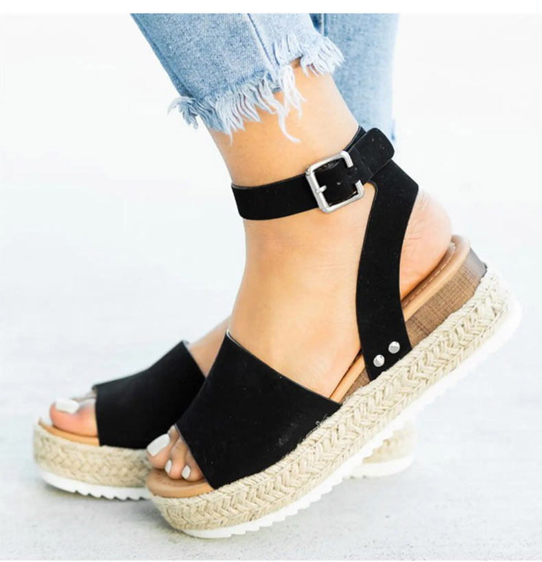 Mirla | Sandaler Damer Vristrem Espadrille Skor för Sommaren-Eva Jonsson