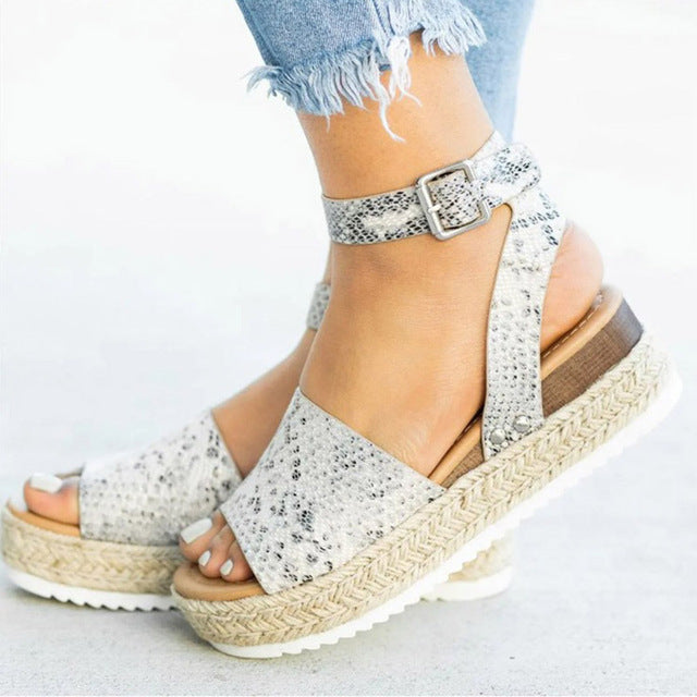 Mirla | Sandaler Damer Vristrem Espadrille Skor för Sommaren-Eva Jonsson