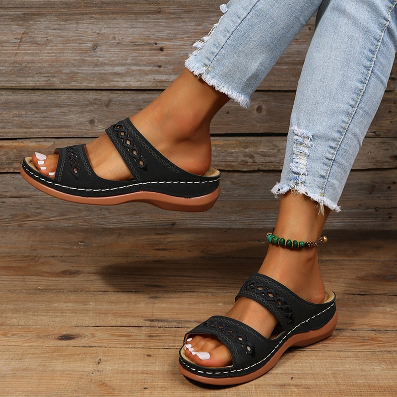 Mirla | Sandaler Klassiskt Eleganta Ortopediska Sandaler för Kvinnor-Eva Jonsson