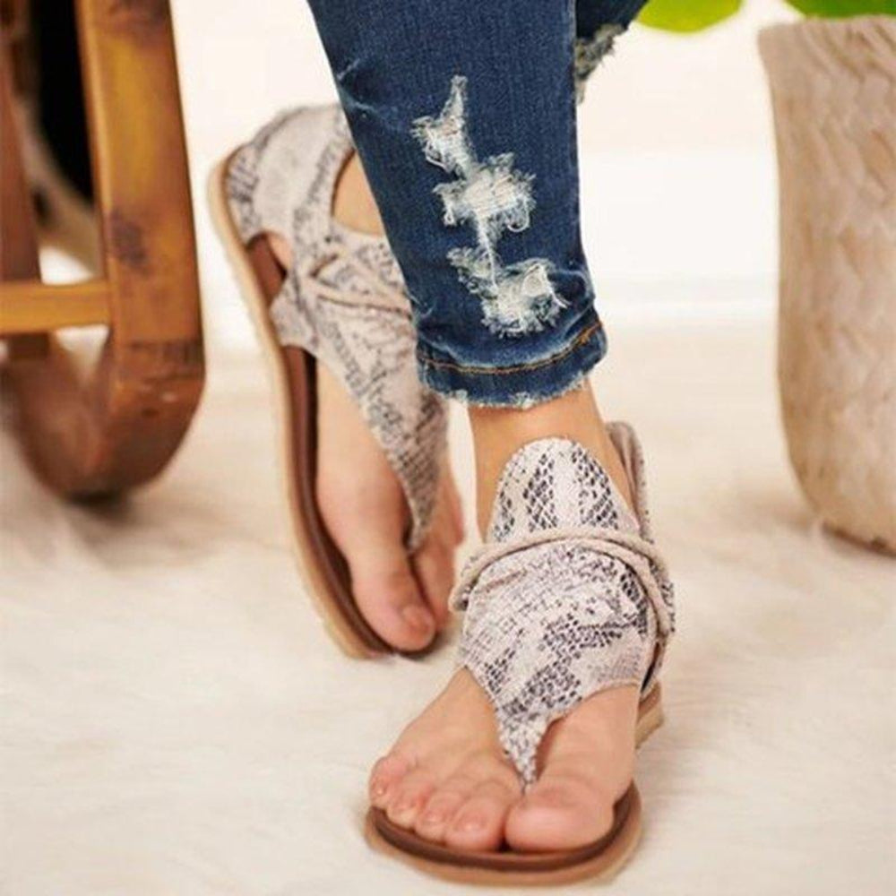 Mirla | Sandaler Platt Sula Bohemia Leopard Orm Zebra-Eva Jonsson