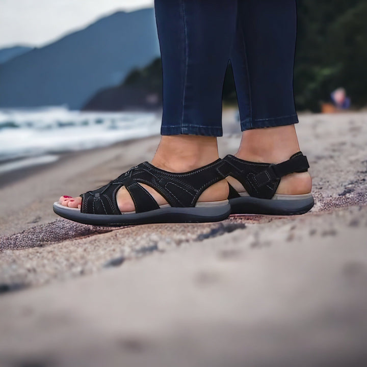 Mirla | Sandaler med Öppen Tå Sandaler med Flera Justerbara Remmar-Eva Jonsson