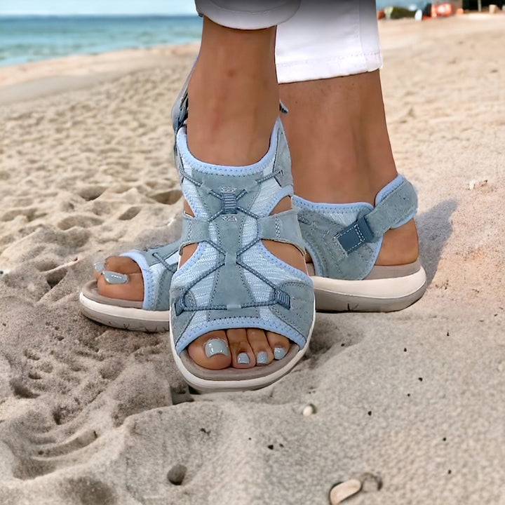 Mirla | Sandaler med Öppen Tå Sandaler med Flera Justerbara Remmar-Eva Jonsson