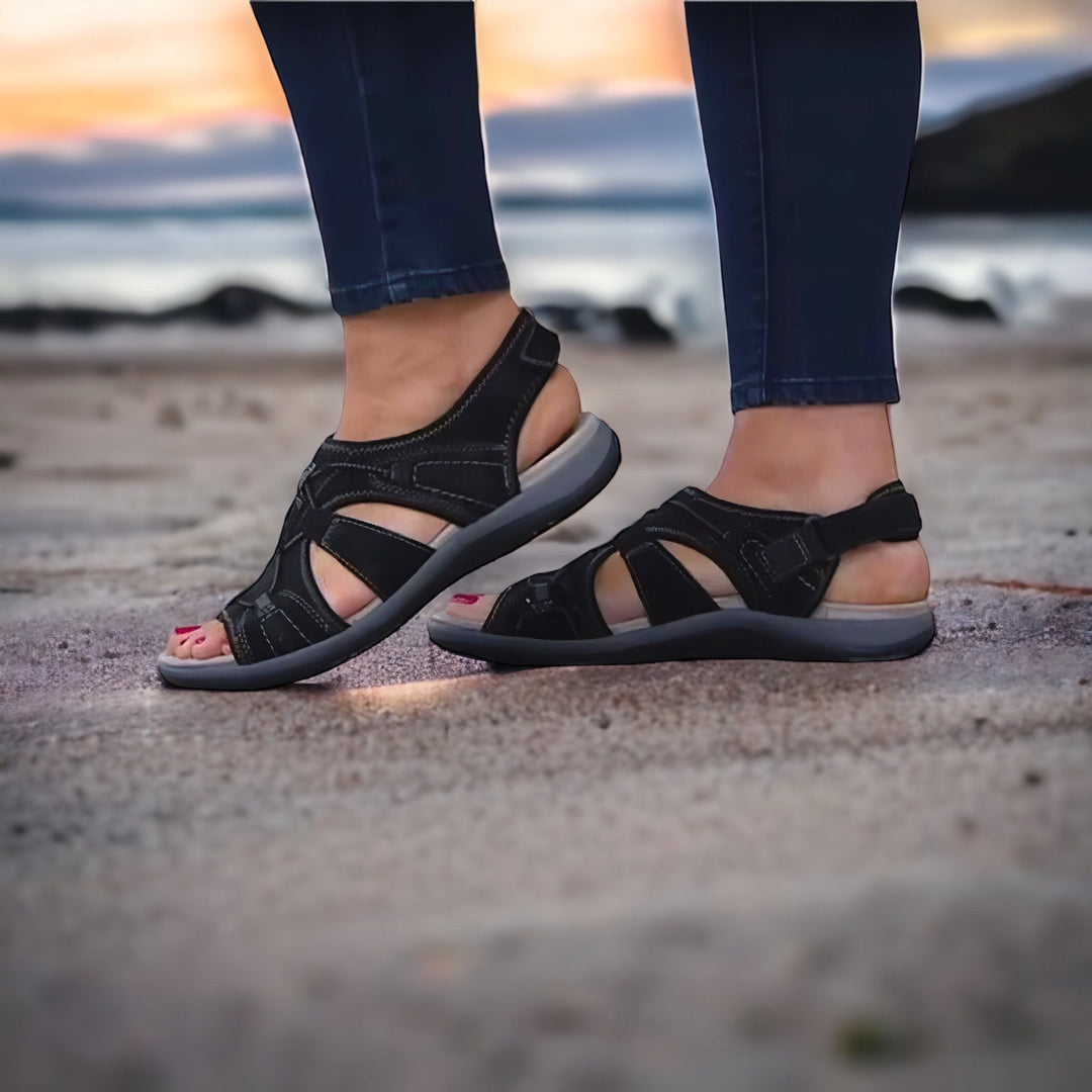 Mirla | Sandaler med Öppen Tå Sandaler med Flera Justerbara Remmar-Eva Jonsson