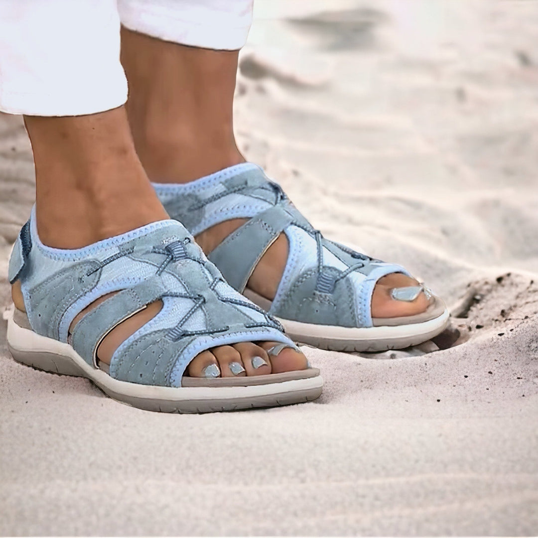 Mirla | Sandaler med Öppen Tå Sandaler med Flera Justerbara Remmar-Eva Jonsson