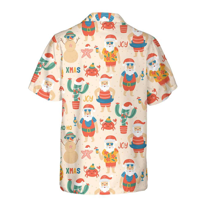 Eva Jonsson | Santa Claus Vid Sandstranden Hawaiianskjorta Rolig Julmanströja Present För Julen-Eva Jonsson