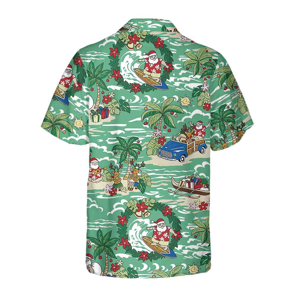 Mirla | Santa I Hawaii Hawaiian Shirt Rolig Julsfinskjorta Bästa Presenten För Julen-Eva Jonsson