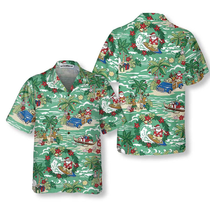 Mirla | Santa I Hawaii Hawaiian Shirt Rolig Julsfinskjorta Bästa Presenten För Julen-Eva Jonsson