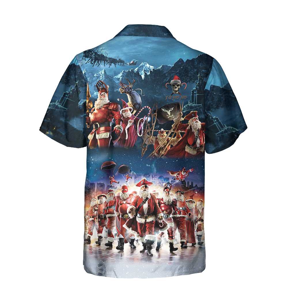 Mirla | Santa Squad Rolig Santa Hawaiian Skjorta Jul Hawaiian Skjorta För Män-Eva Jonsson
