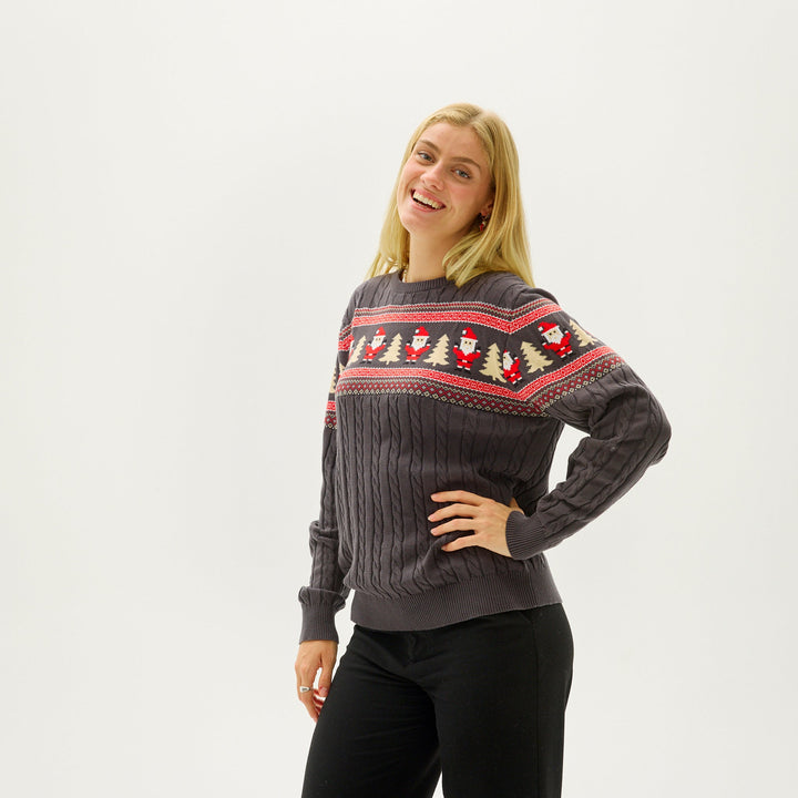 Mirla | Santas Kabelstickad Tröja - Dam-Eva Jonsson