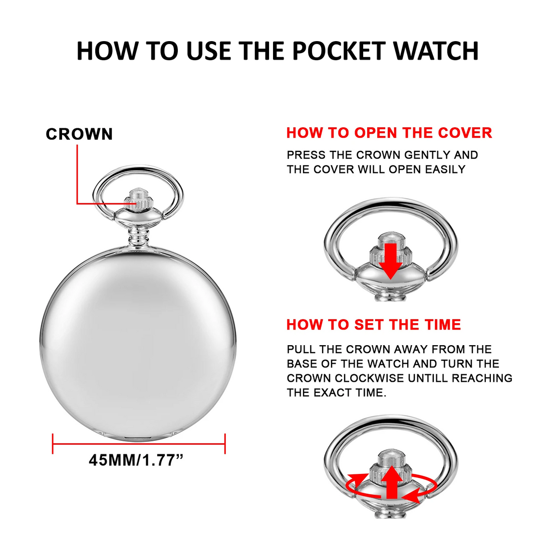 Eva Jonsson | Silver Full Hunter Fickur med Klassisk och Antik Look - Utsökt designad för att vara den perfekta komplementet till din garderob-Eva Jonsson