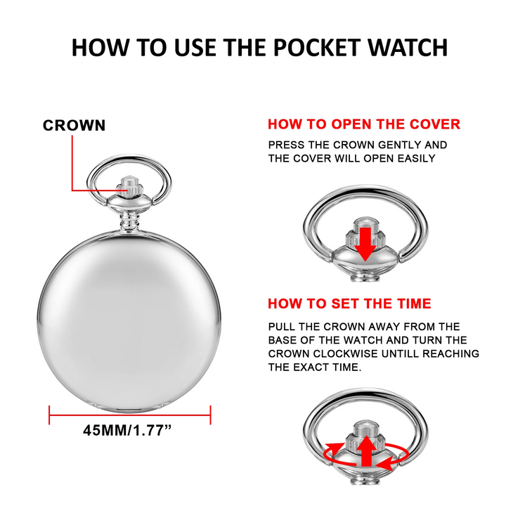 Eva Jonsson | Silver Full Hunter Fickur med Klassisk och Antik Look - Utsökt designad för att vara den perfekta komplementet till din garderob-Eva Jonsson